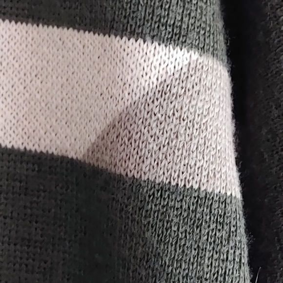 Vtg Arson Pullover Sweater Olive Green Men's Sz M V-neck Wool Blend - Picture 8 of 9